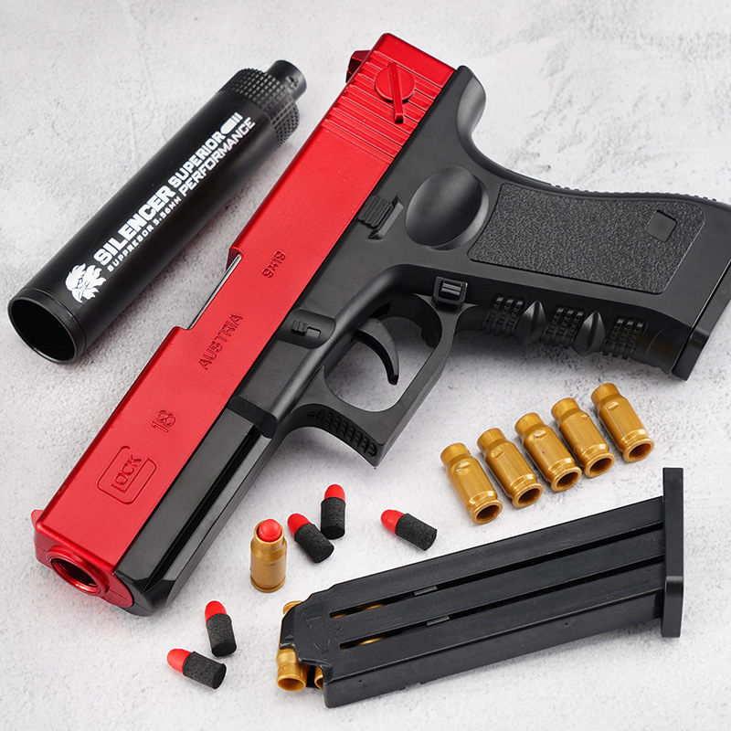 글록 소프트 총알 장난감 총 모델 권총 초급 훈련 권총 선물 장난감 총